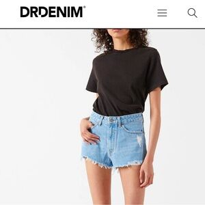 Dr Denim Revolve light blue shorts